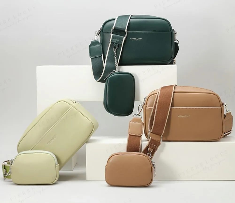 Pure Color Bag for Women Bag with Coin Purse Stylish Shoulder Bag Crossbody Bags for Women leather Shoulder bag Satchel