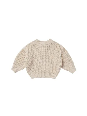 Quincy Mae Natural Knit Chunky Sweater   Bloomer Set