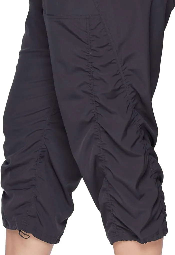 RBX Women's Plus Size Woven Lightweight Drawstring Capri Pant