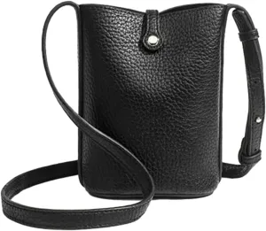 Rungion Womens Vegan Leather Phone Purse Casual Compact Crossbody Handbag Mini Shoulder Bag Adjustable Pouch for Daily Use