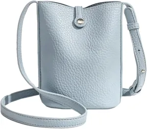 Rungion Womens Vegan Leather Phone Purse Casual Compact Crossbody Handbag Mini Shoulder Bag Adjustable Pouch for Daily Use