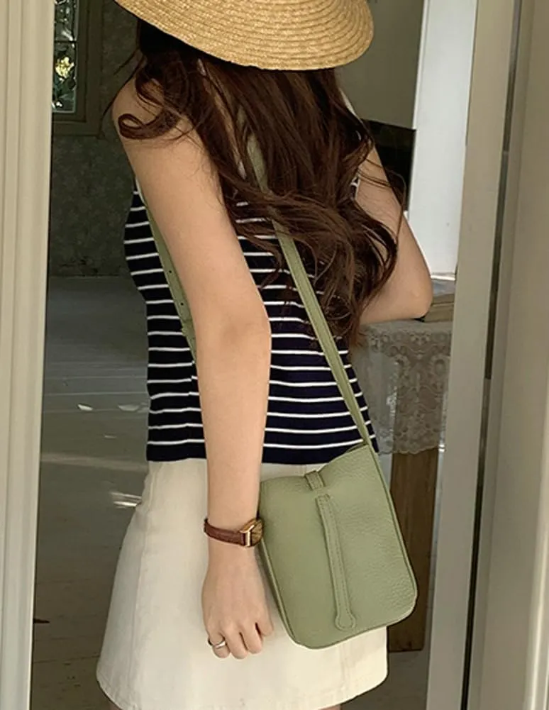 Rungion Womens Vegan Leather Phone Purse Casual Compact Crossbody Handbag Mini Shoulder Bag Adjustable Pouch for Daily Use