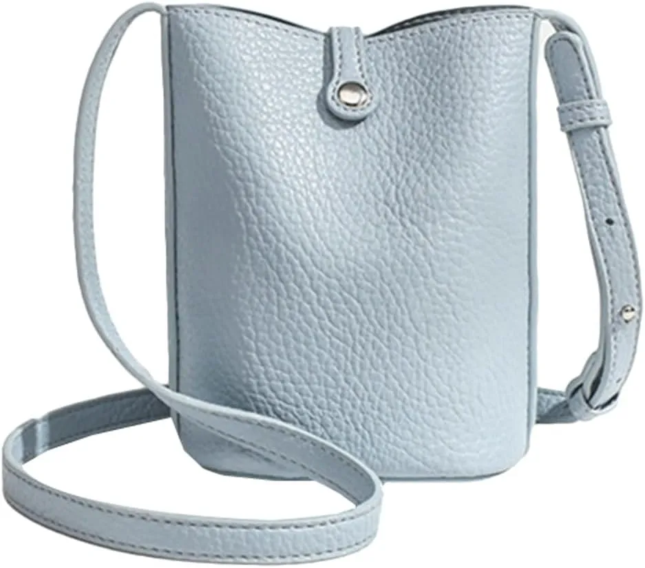 Rungion Womens Vegan Leather Phone Purse Casual Compact Crossbody Handbag Mini Shoulder Bag Adjustable Pouch for Daily Use