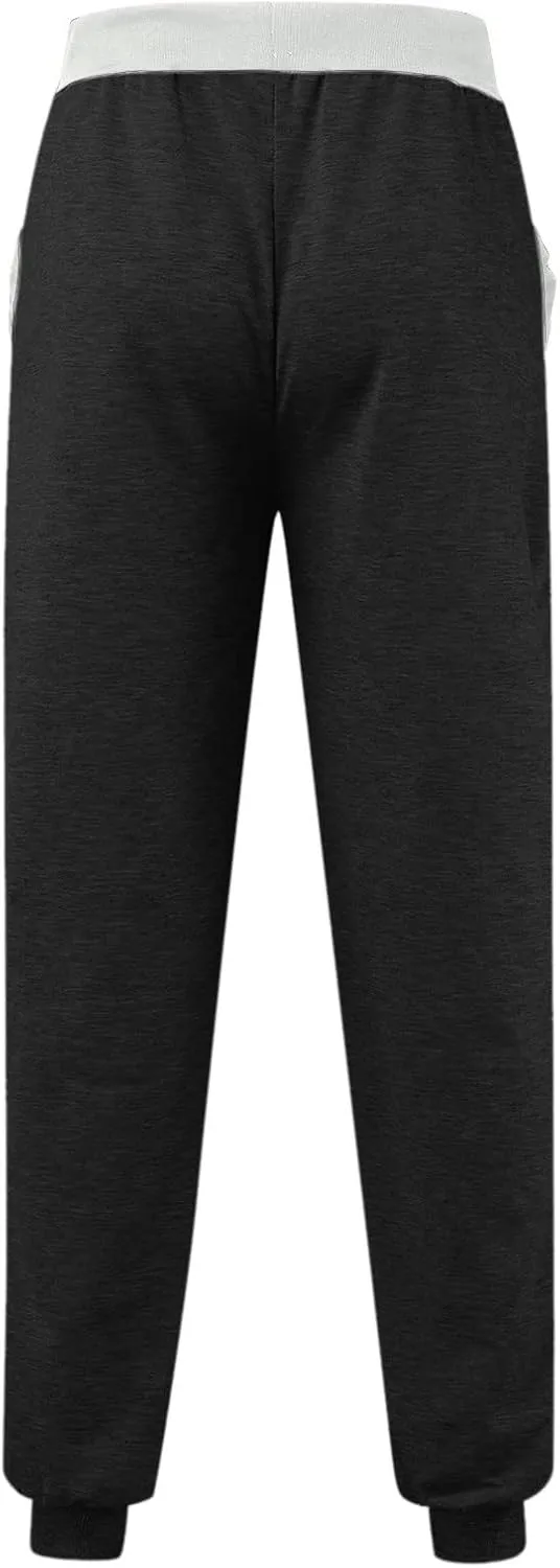 sdbrld Sweatpants For Men Men's Cotton Sport Joggers Fashion Solid Drawstring Cargo Pants Hiking Running Sweatpants Trousers