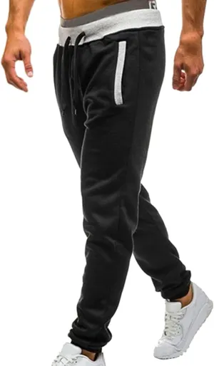 sdbrld Sweatpants For Men Men's Cotton Sport Joggers Fashion Solid Drawstring Cargo Pants Hiking Running Sweatpants Trousers