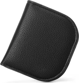 SENDEFN Small Wallet for Women RFID Blocking Card Holder Slim Bifold Compact Wallets With Zipper Coin Pocket Black