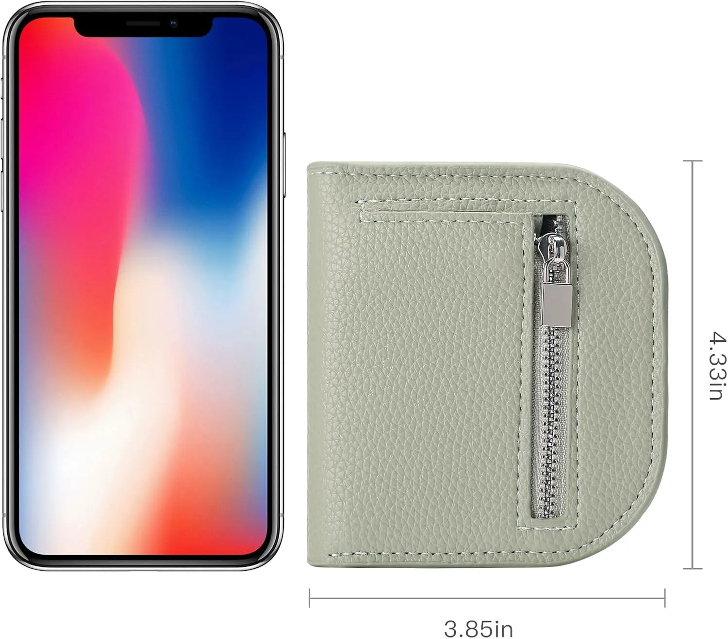 SENDEFN Small Wallet for Women RFID Blocking Card Holder Slim Bifold Compact Wallets With Zipper Coin Pocket