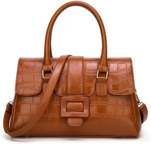 Shoulder Bag Leather Tote Bag for Women - Stylish Handbags & Messenger Bags(Brown)