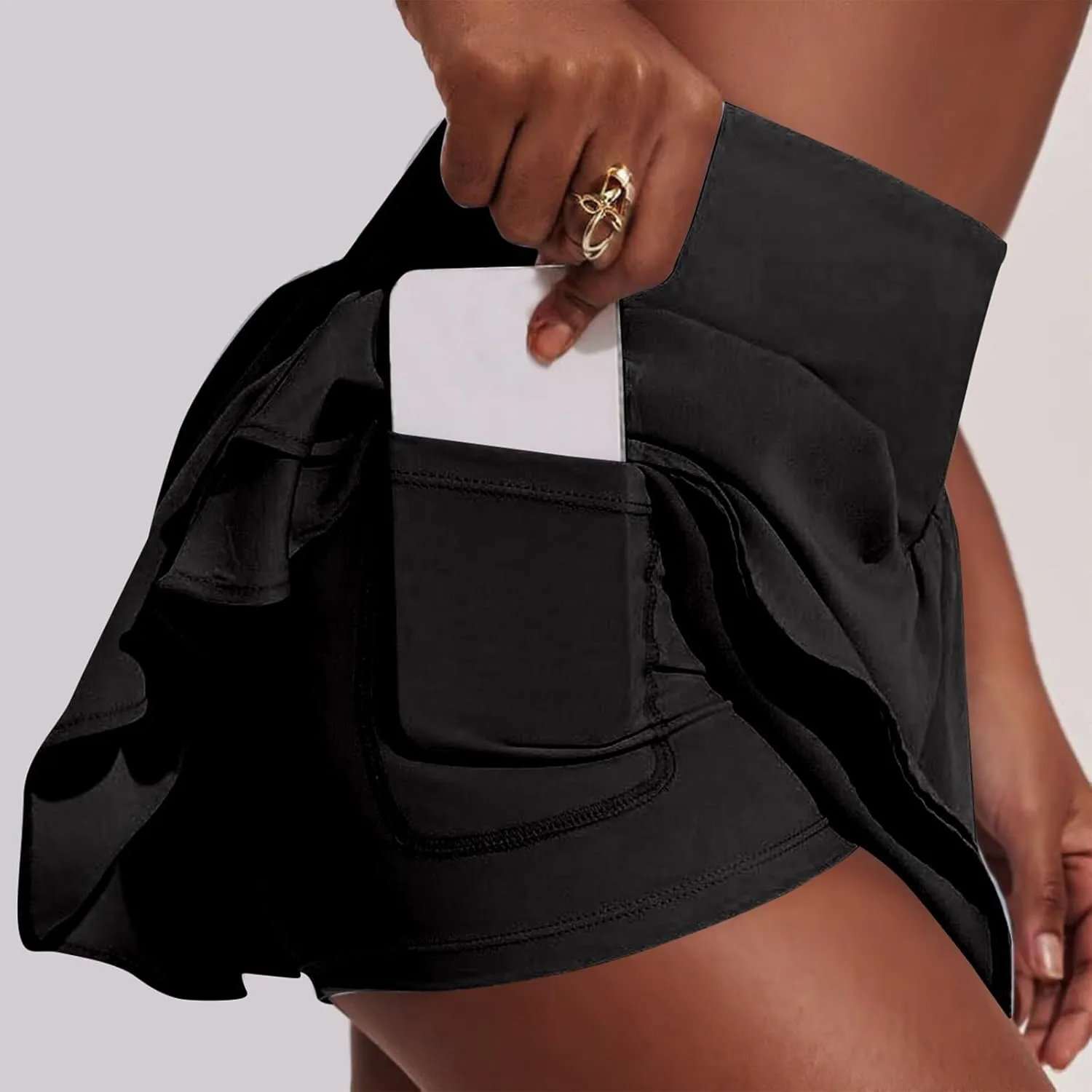 Skorts for Women with Pockets High Waisted Women's Skorts Plus Size Womens Tennis Skirt with Shorts Underneath