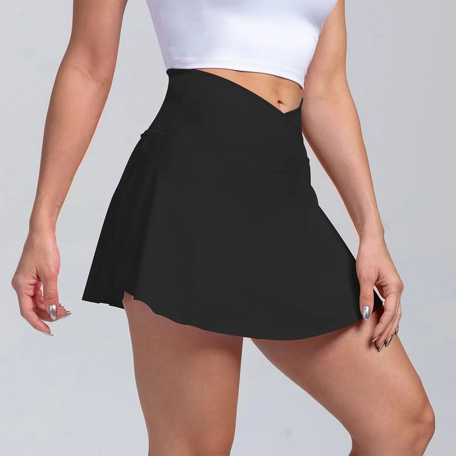 Skorts for Women with Pockets Womens Tennis Skirt with Shorts Underneath High Waisted Women's Skorts Plus Size