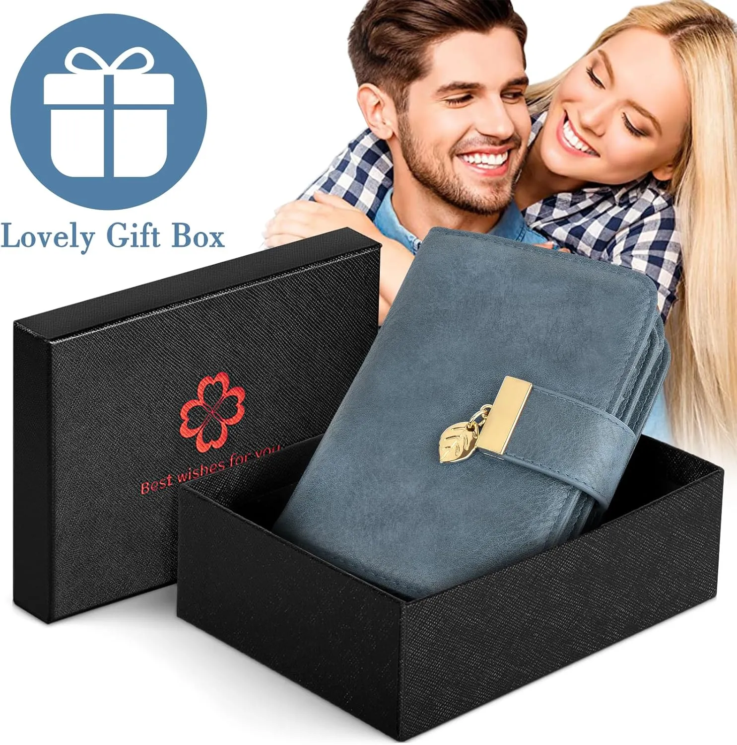 Small RFID Blocking Wallet for Women Leather Compact Bifold Wallet 18 Card Slots Ladies Wallets with Coin Pocket