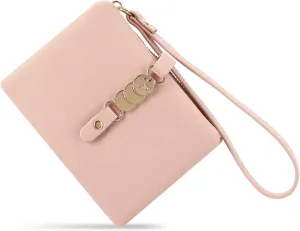 Small Women Wallet RFID Blocking Leather Bifold Compact Card Holder Ladies Purse with Zipper Coin Pocket