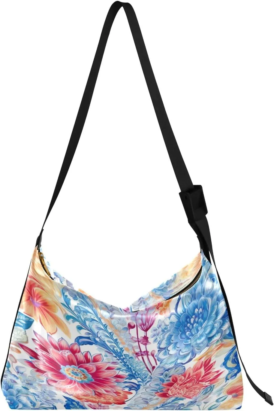 Spiral Galaxy in the Darkness Crossbody Large Leather Bag, Hobo Bag Crossbody, Large Hobo Handbags for Women