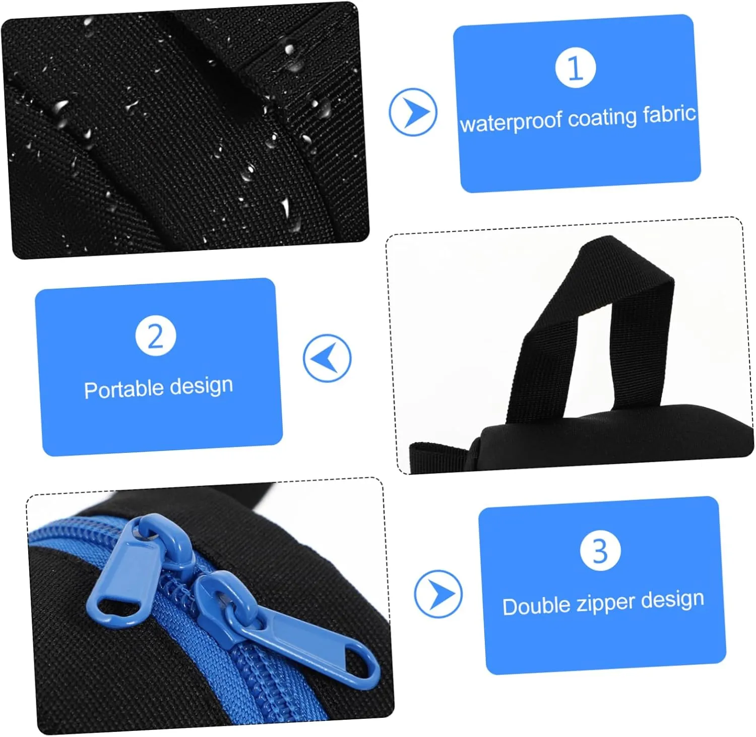 Sturdy Polyester Camera Bag Lens Bag Water Resistant Camera Lens Case Compact and Stylish Fit for Dslr Camera Random Color