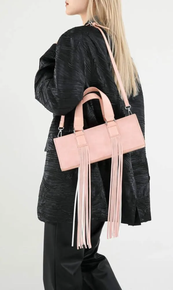 Stylish Crossbody Bags for Women Vintage Handbags for Women 2025 Suede Bag with Tassel Shoulder Bag Satchel Purse 2025 Trendy