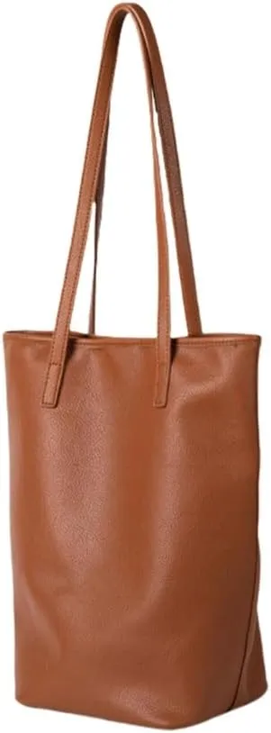 Stylish PU Leather Bucket Handbag For Ladies Shoulder Bag Large Capacity Shopper Bags For Office And Casual Travel