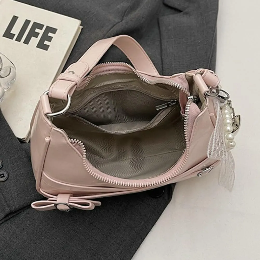 Stylish Retro PU Leather Cross Body Bag Adjustable Strap Shoulder Bag Cross Design Hobo Bags for Women 2025