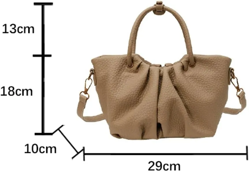 Stylish Senior Bucket Bag Simple Texture Cross Body Bag for Women PU Leather Handbag for Outdoor Trendy 2025