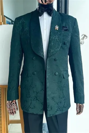 Suzhoufashion Franchon White Peaked Lapel Slim Fit Wedding Suits
