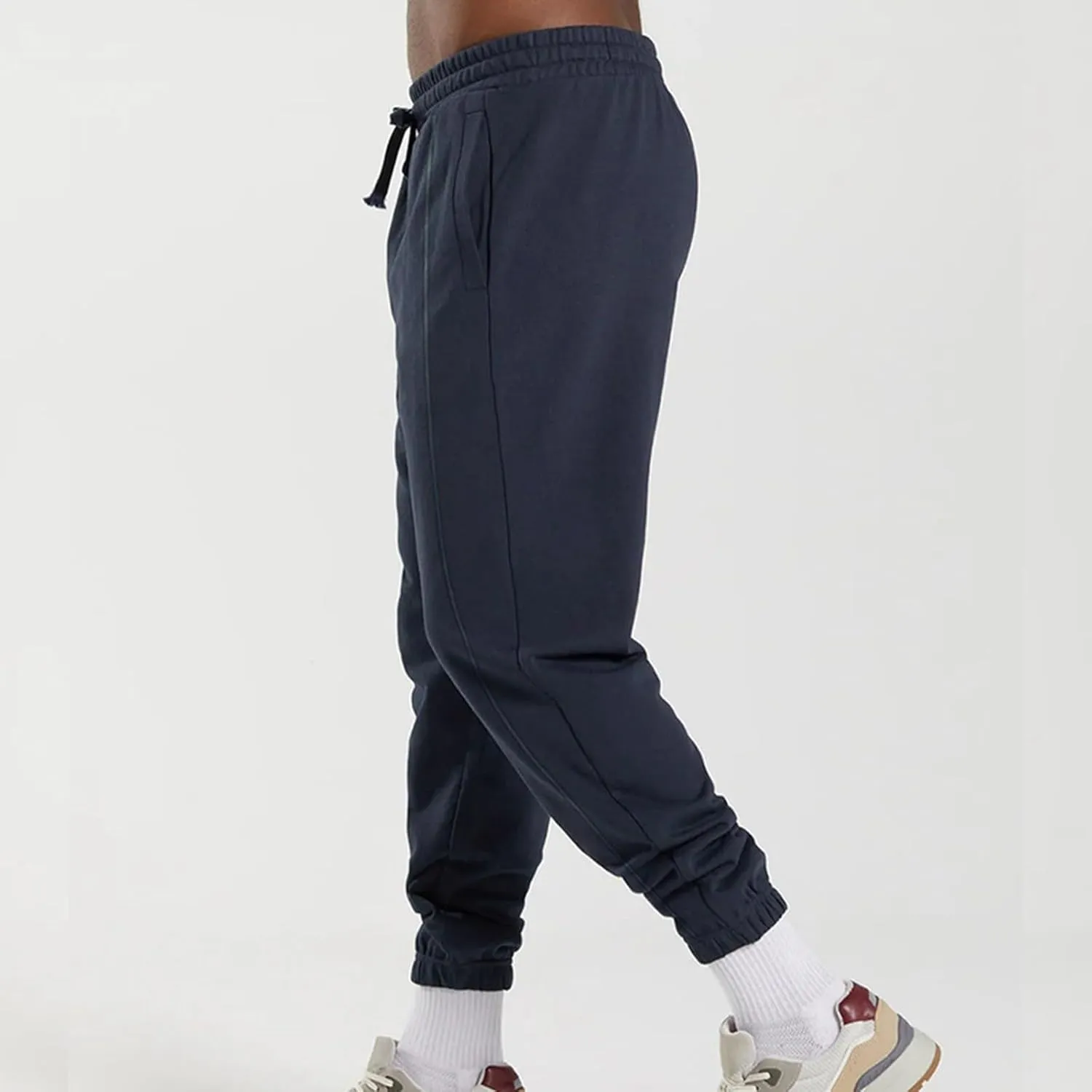 Sweatpants for Men Baggy Big and Tall Knitted Tapered Joggers Plus Size Lightweight Workout Jogging Athletic Trousers
