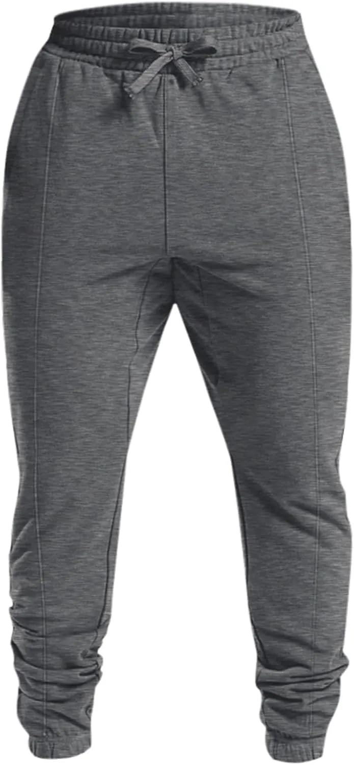 Sweatpants for Men Baggy Big and Tall Knitted Tapered Joggers Plus Size Lightweight Workout Jogging Athletic Trousers