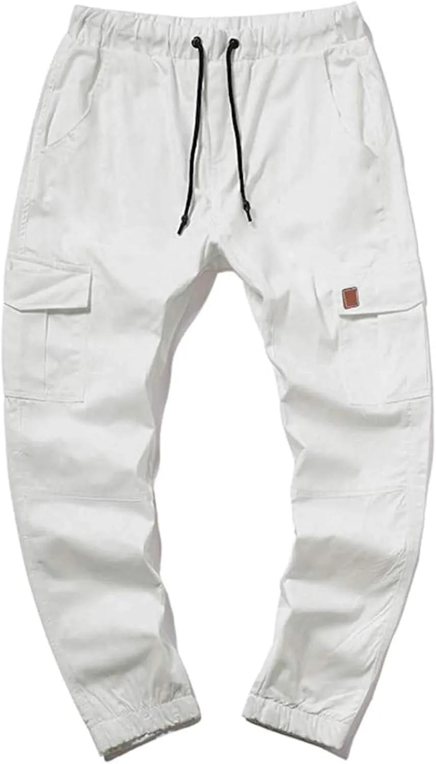 Sweatpants for Men Loose Fit Dress Pants for Men Stretch Waist Match Mens Wild Cargo Pants Corduroy Baggy Pants Mens
