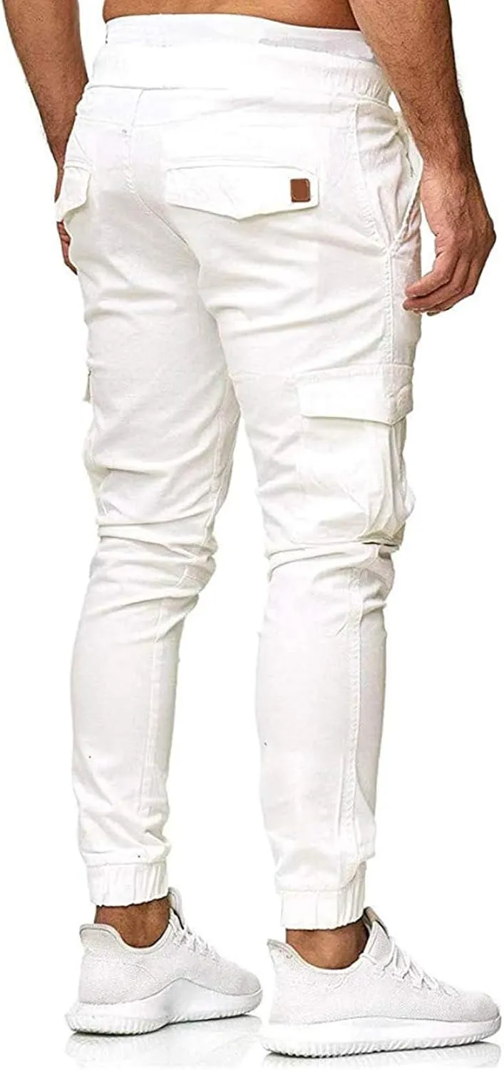 Sweatpants for Men Loose Fit Dress Pants for Men Stretch Waist Match Mens Wild Cargo Pants Corduroy Baggy Pants Mens