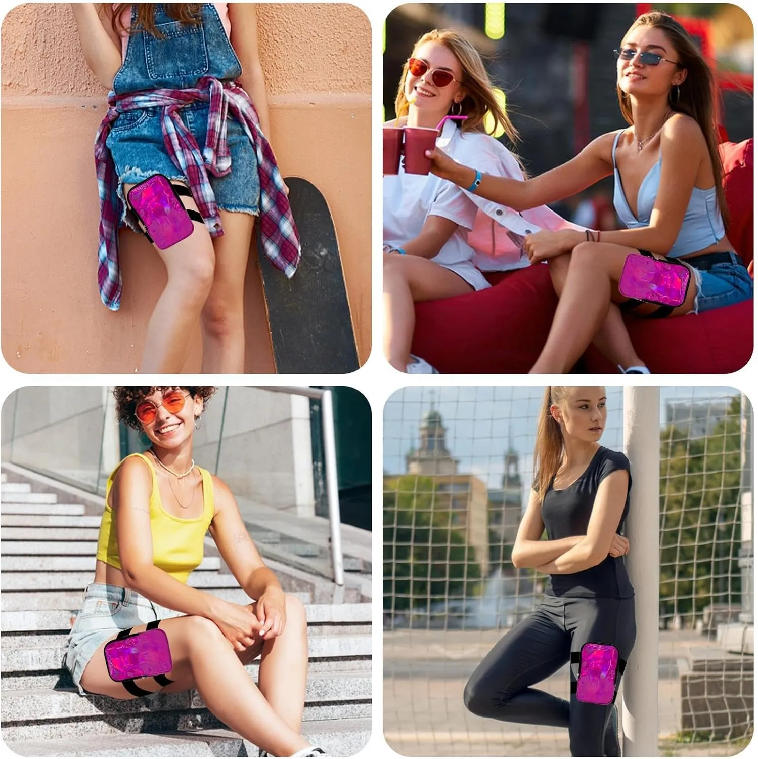 Thigh Bag - Carnival Leg Harness Bag - Outdoor Leg Pouch | Adjustable Harness for Women | Stylish Festival Waist Pouch | Secure Storage for Party & Travel