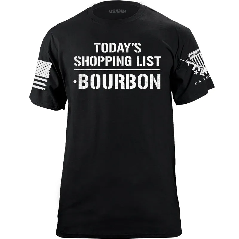 Today's Shopping List T-Shirt - Bourbon