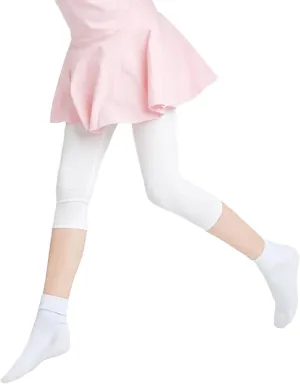 Toddler Capri Leggings Cotton Pants for Baby Girls Dance Yoga Workout Daily Wear Tights