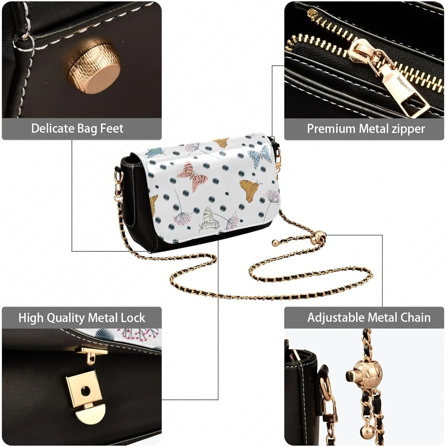 Tote Bag for Women PU Leather Shoulder Bags Fashion Hobo Handbags with Adjustable Chain Shoulder Strap