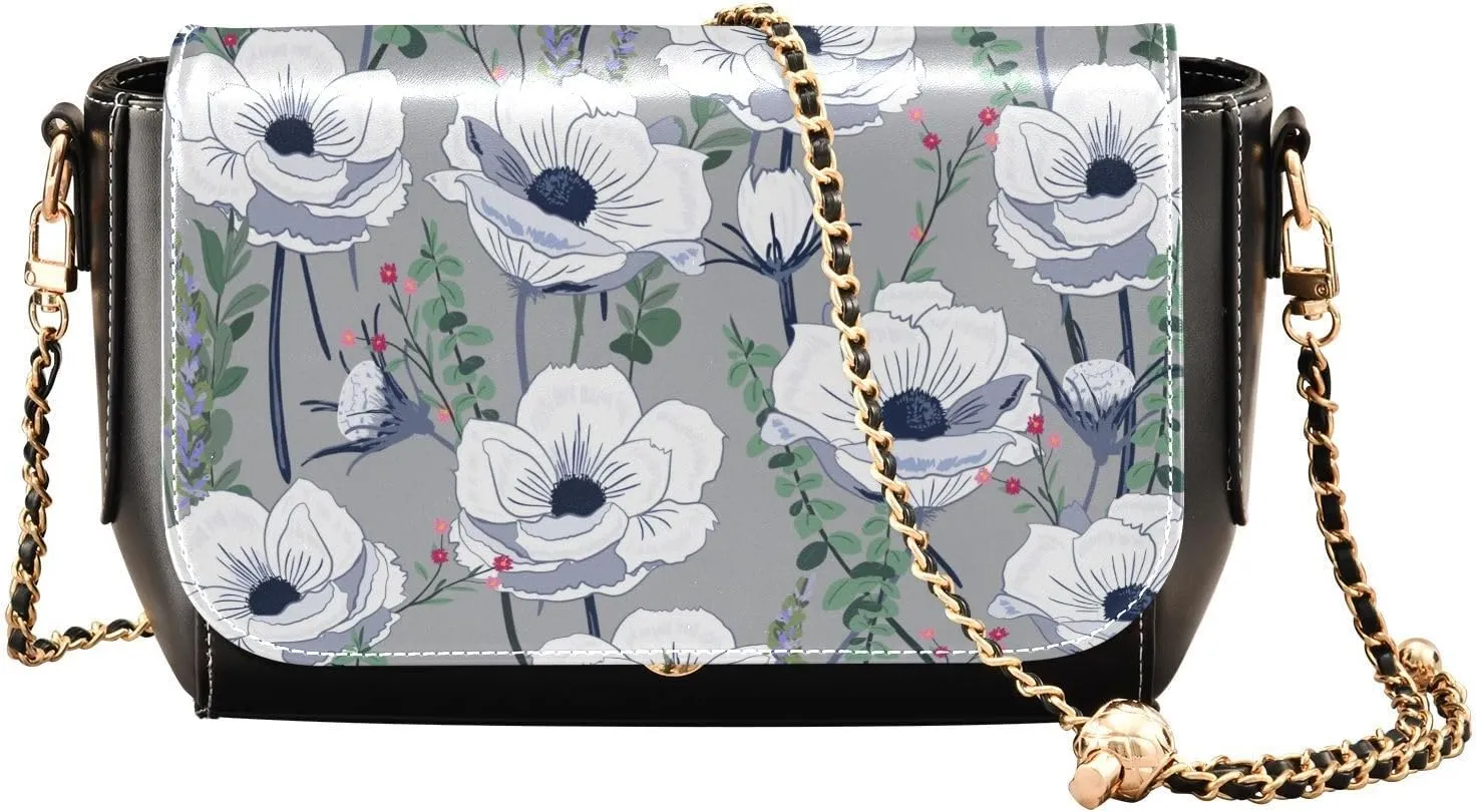 Tote Bag for Women PU Leather Shoulder Bags Fashion Hobo Handbags with Adjustable Chain Shoulder Strap