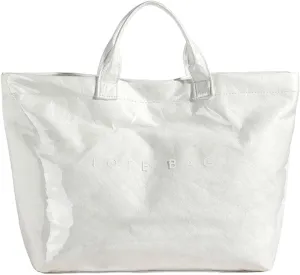 Tote Bag for Women - PVC Letter Handbag, Large Kraft Paper Top Handle Hobo Bag