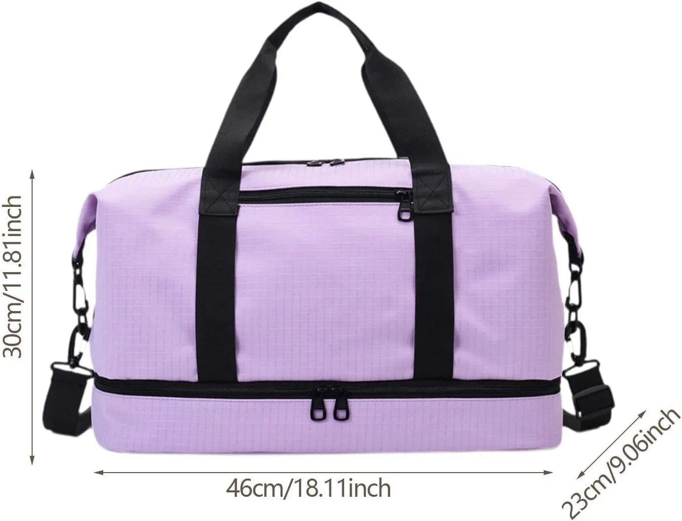 Travel Duffel Bag for Airlines And Gym Use Compact Tote for Weekend Getaways, Violet