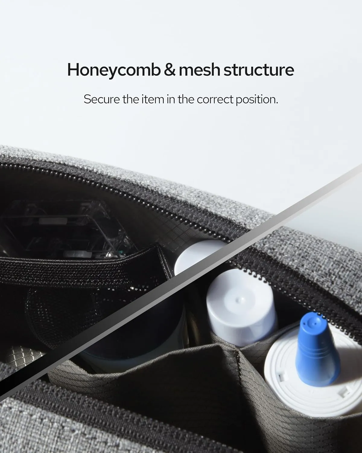 Travel Toiletry Bag for Men Waterproof Shaving Kit Compact Dopp Bag Toiletries Organizer for Accessories and Essentials - (Heather Gray, Small)