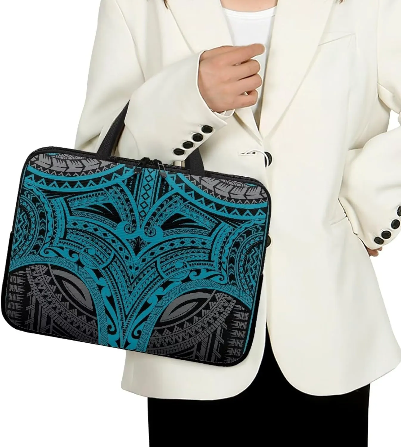 Uasibuni Stylish Laptop Bag Sleeve Carrying Case with Handle Laptop Sleeve Bag 17In Laptop Tote Bag Gift for Women Men