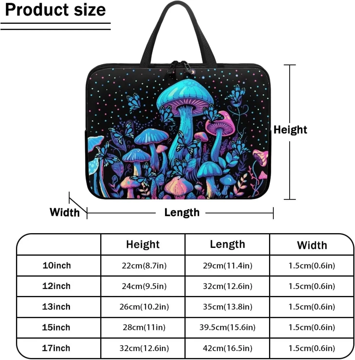 Uasibuni Stylish Laptop Bag Sleeve Carrying Case with Handle Laptop Sleeve Bag 17In Laptop Tote Bag Gift for Women Men
