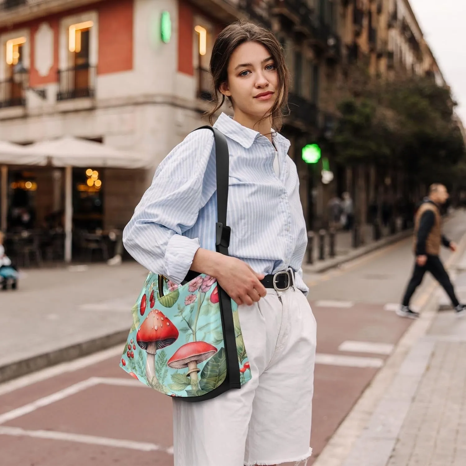 Valentine's Day Bear Leather Crossbody Shoulder Bag, Shoulder Bag with Zipper, Hobo Bags for Women