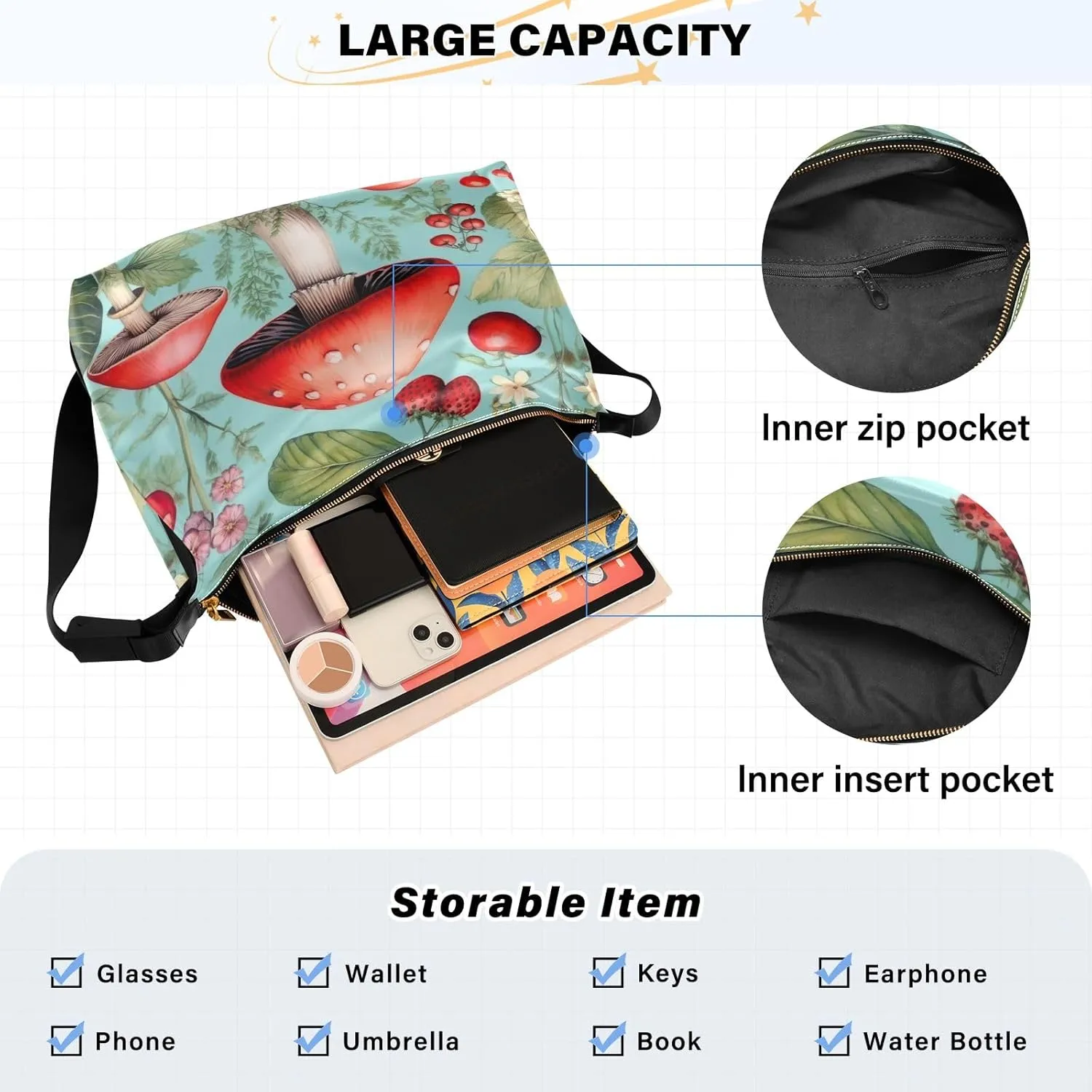 Valentine's Day Bear Leather Crossbody Shoulder Bag, Shoulder Bag with Zipper, Hobo Bags for Women