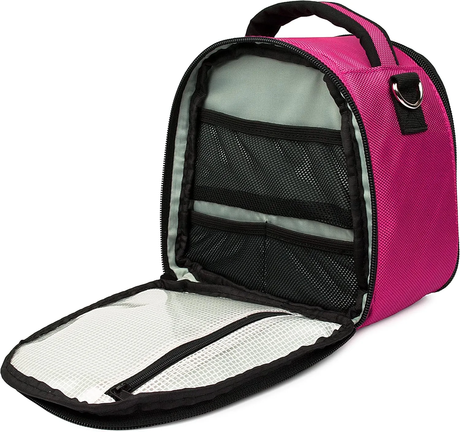 VanGoddy Laurel Magenta Carrying Case Bag for Nikon Z50 Z7 Z6, D DL Series, Compact, D-SLR, Mirrorless Cameras