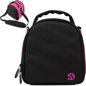 VanGoddy Laurel Magenta Carrying Case Bag for Nikon Z50 Z7 Z6, D DL Series, Compact, D-SLR, Mirrorless Cameras