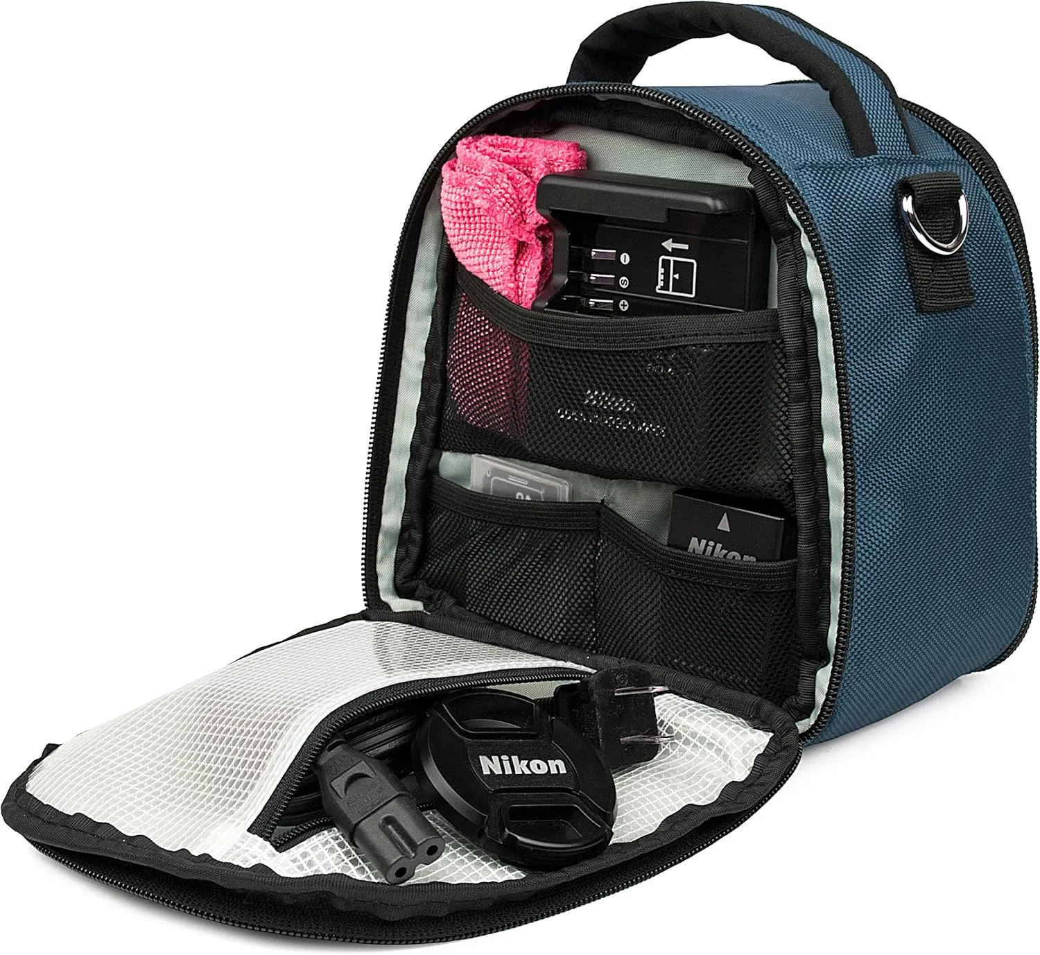 VanGoddy Laurel Navy Blue Carrying Case Bag for Kodak PixPro Astro Zoom, Friendly Zoom, Compact to Advanced Cameras