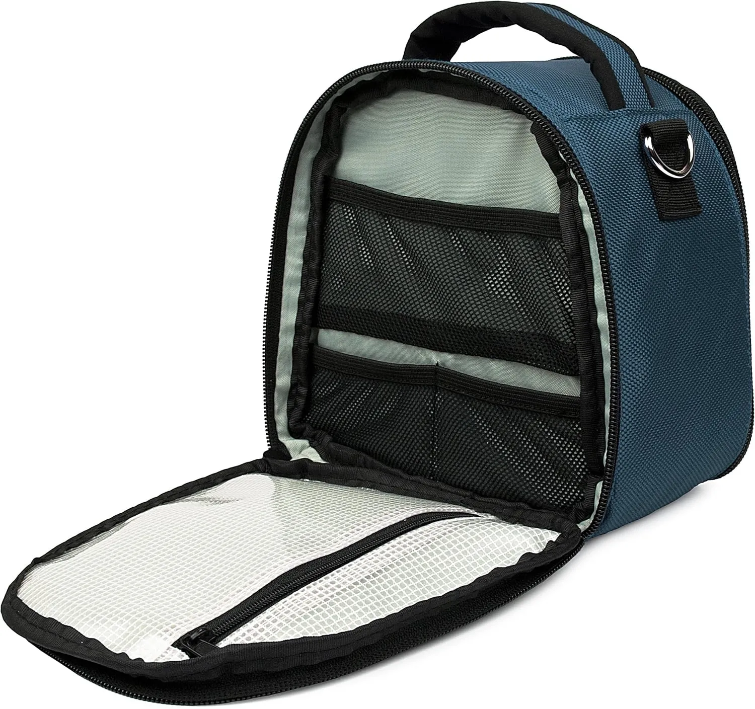 VanGoddy Laurel Navy Blue Carrying Case Bag for Kodak PixPro Astro Zoom, Friendly Zoom, Compact to Advanced Cameras