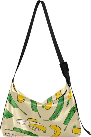 Vintage Watercolor Blue Sea Life Crossbody Leather Shoulder Bag, Hobo Shoulder Bag, Woman Large Cross Body Bag