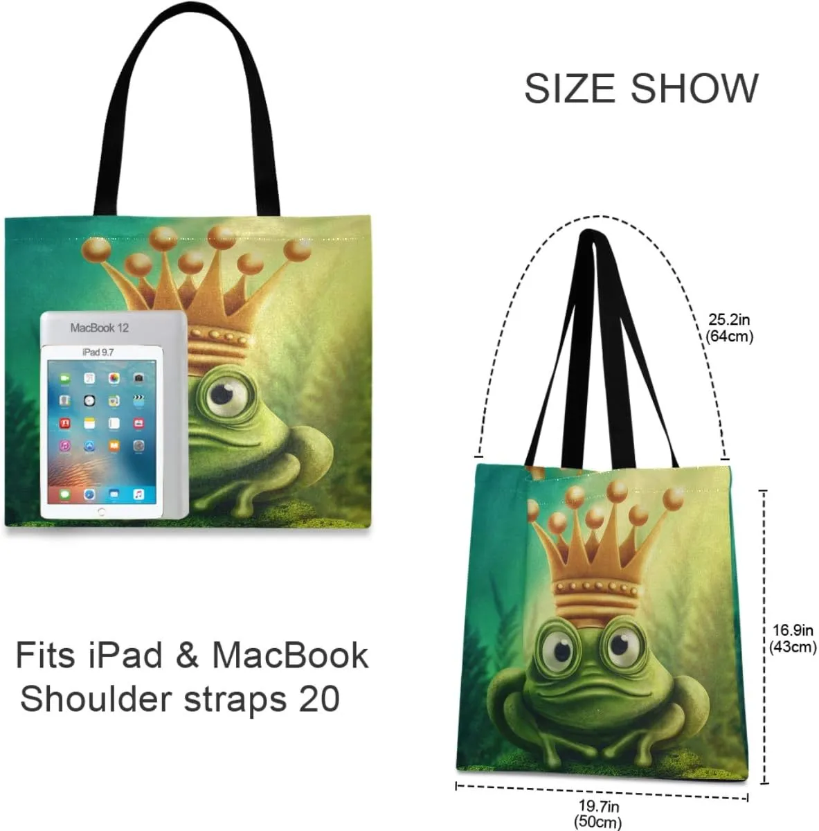 visesunny Stylish Women Canvas Shoulder Tote Bags Casual Bag Ladies Shopping Handbag for GYM Hiking Picnic Travel Beach