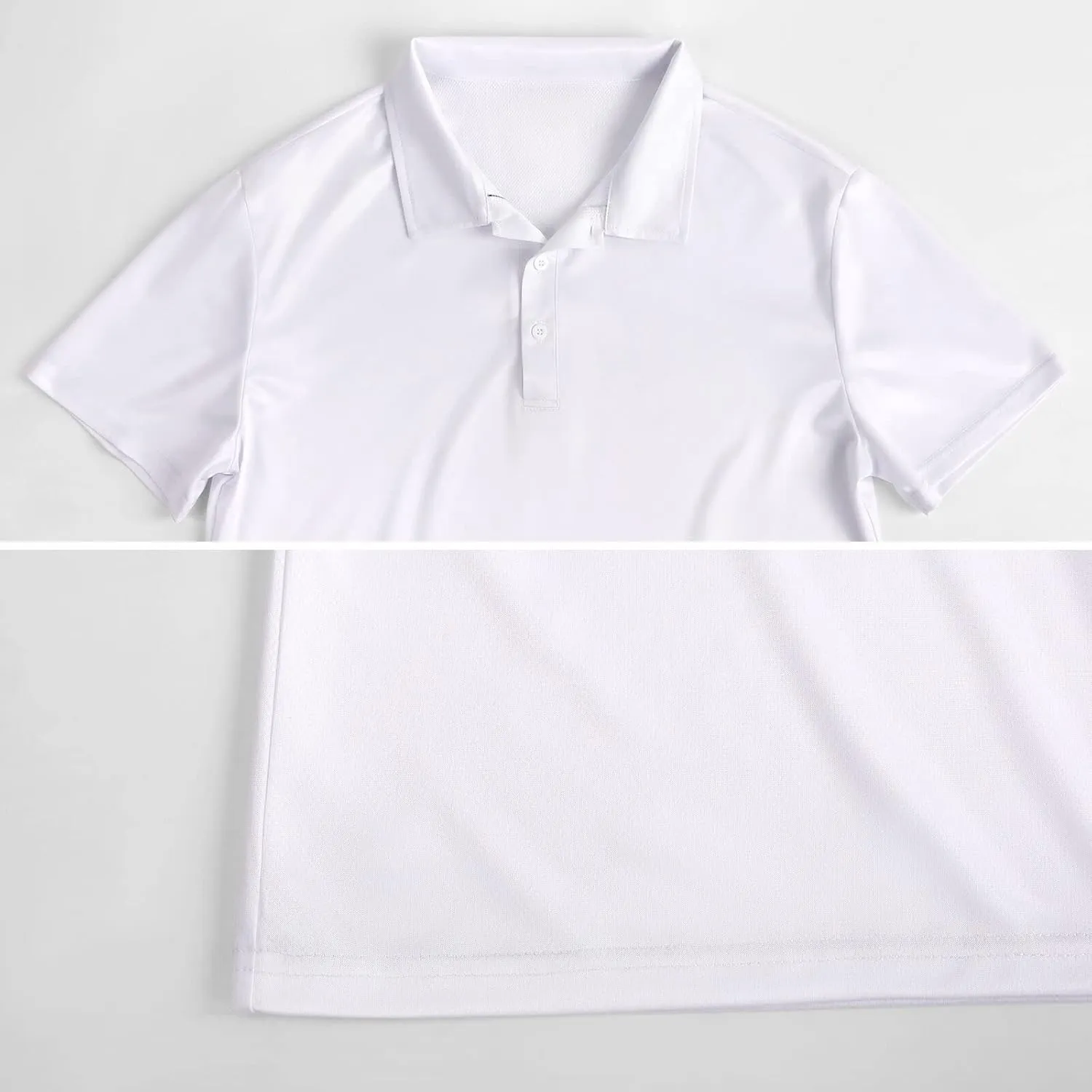 Vnurnrn Isle of Man Flag Quick Dry Performance Sport Golf Polo Shirts for Men