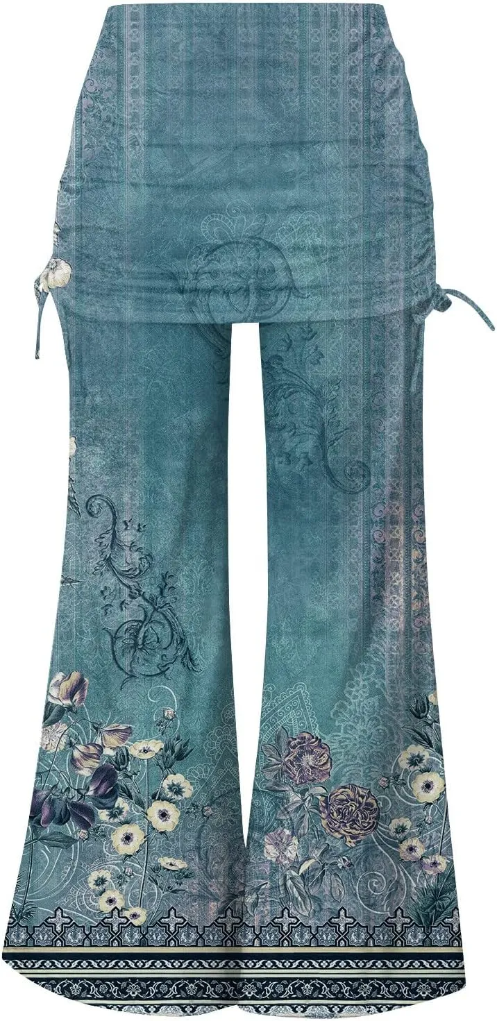 Wangxldd Ladies Casual Fasion 2023 Capri Joggers Pants High Waist Daily Wear Pants Pants Trousers for Women
