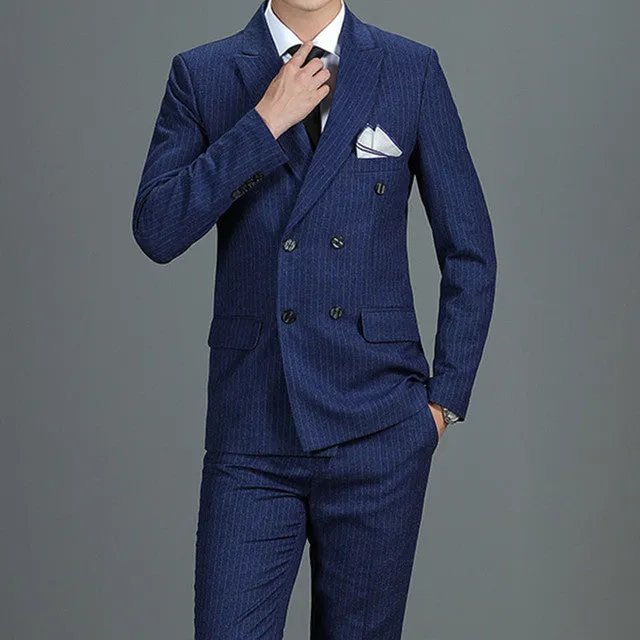 West Louis High End Business-Men British 3 Piece Suit