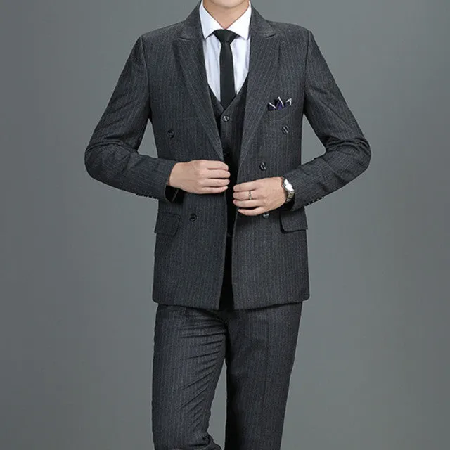 West Louis High End Business-Men British 3 Piece Suit