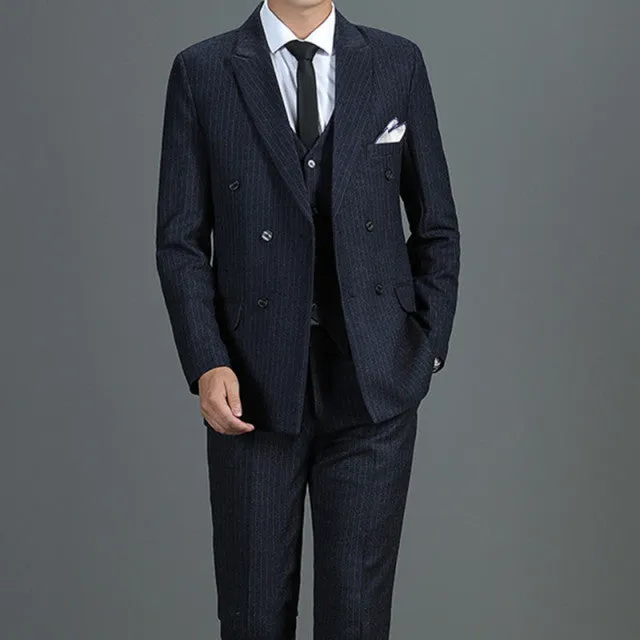 West Louis High End Business-Men British 3 Piece Suit